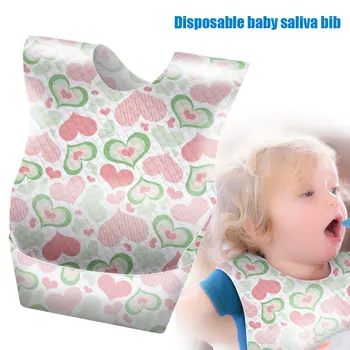 

10pcs Water Stains Saliva Apron Stain Resistant Disposable Baby Bib Non Woven Fabric Feeding Toddler Waterproof Gift Comfortable