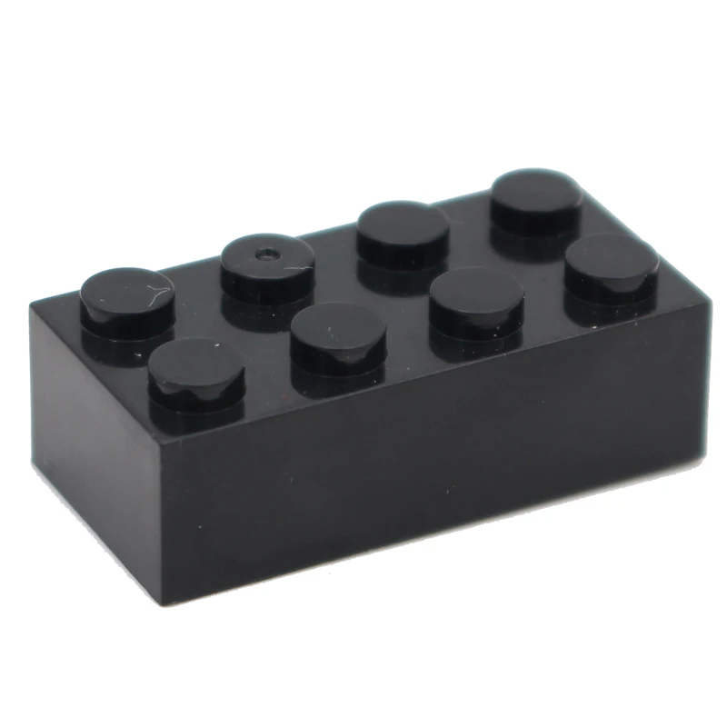 Moc креативный Кирпич 2x4 3001 основы, Обучающие Классические строительные блоки, объемные наборы, совместимые сборные частицы, игрушки для детей - Цвет: black