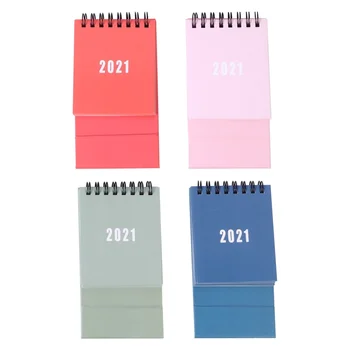 

4pcs 2021 Portable Simple Creative Desk Calendars Calendars for Business