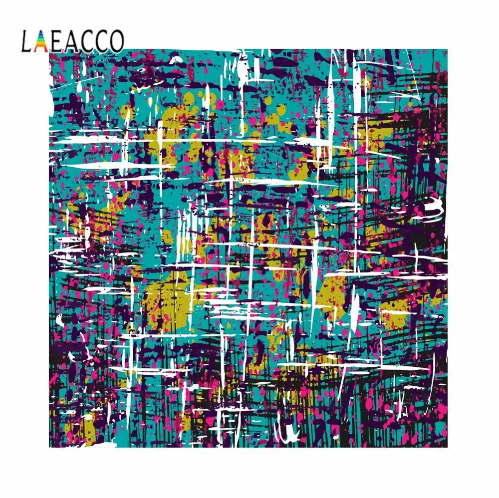 

Laeacco Grunge Graffiti Wall Photophone Backgrounds For Photo Studio Modern Style Customized Vinyl Photography Backdrop