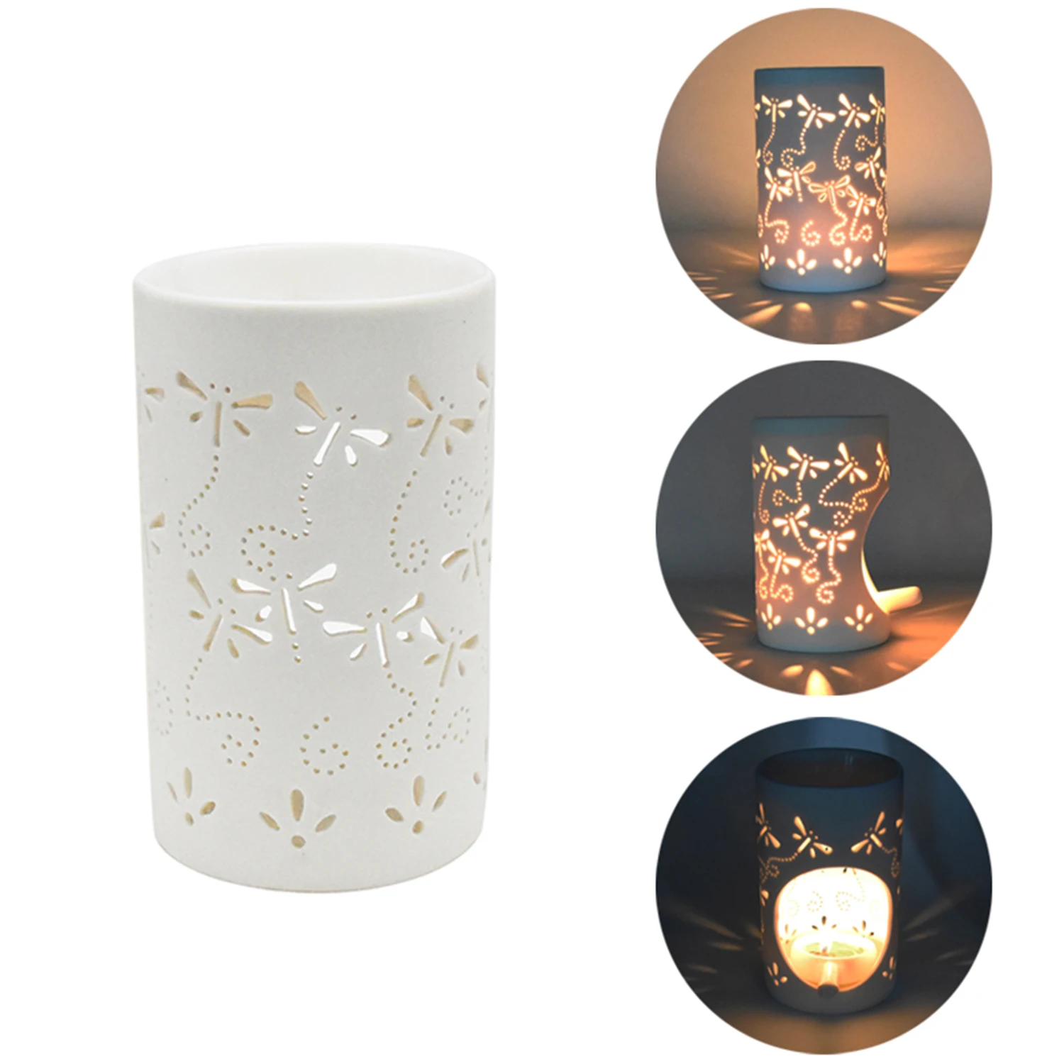 Wax Burners Holders Oil Burner Candle Holder Wax Warmer Hollowing