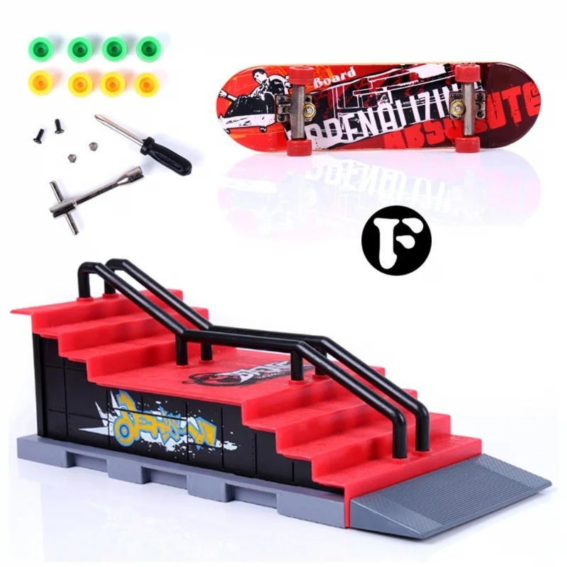 Скейт-парк рампы части для Tech Deck гриф палец доска конечная парки рампы(F Стиль