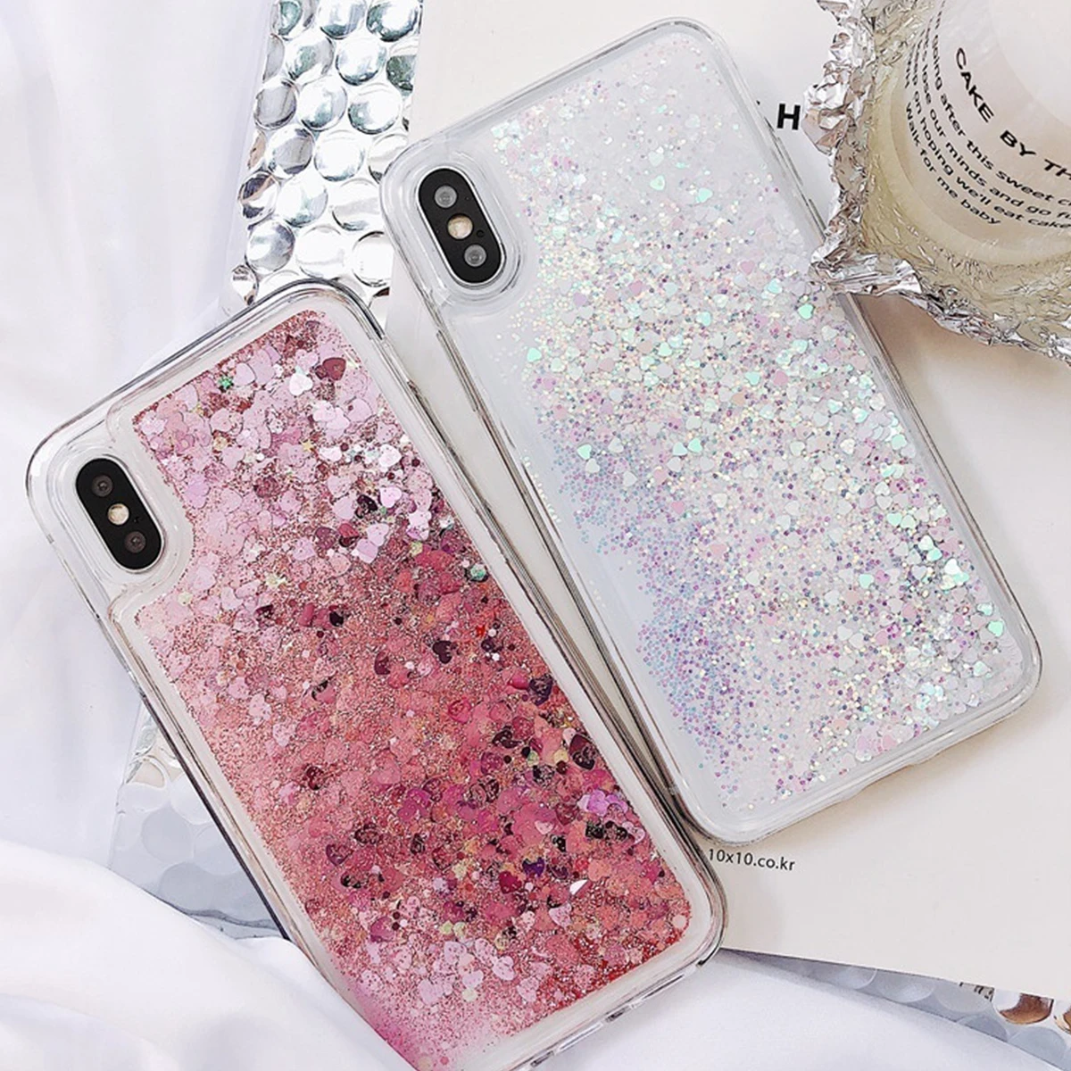 Чехол для телефона Iphone X XR XS MAX 5 5S Se 6 6s 7 8 Plus Love Heart жидкие движущиеся пески чехол