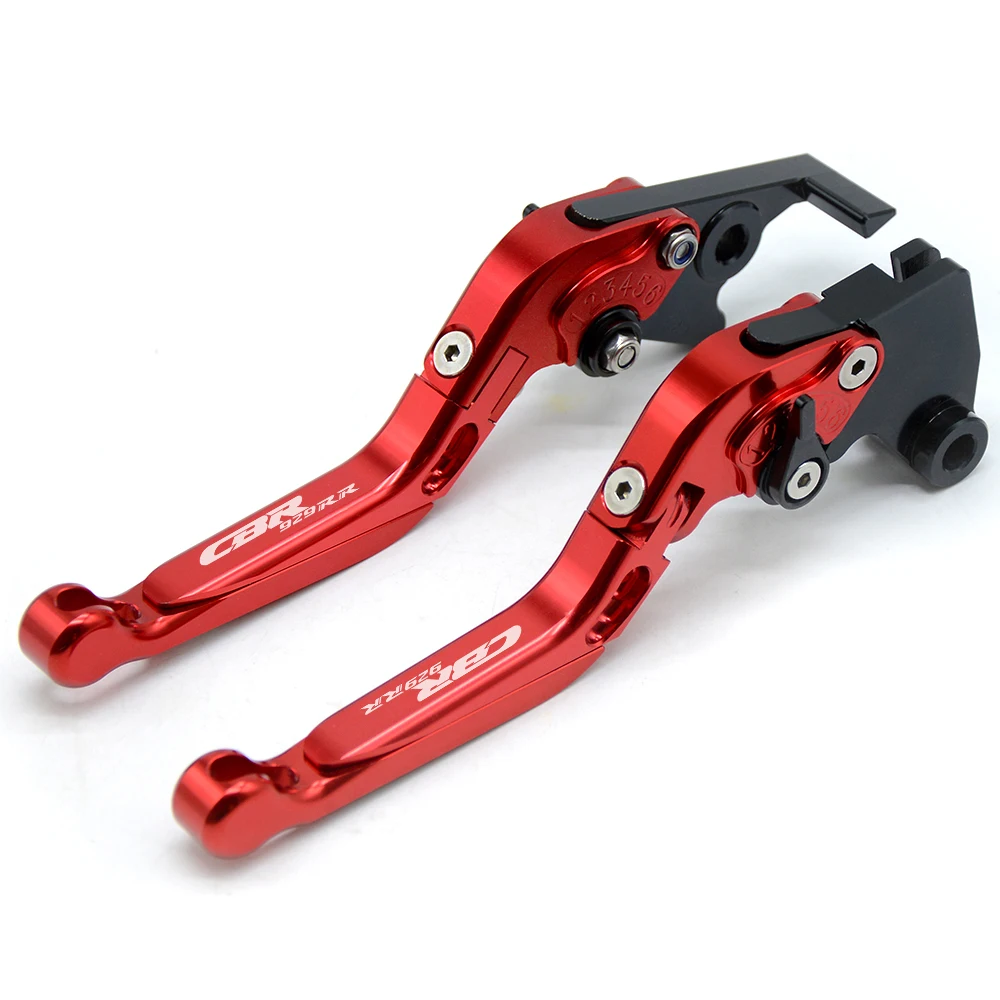 Для HONDA CBR929RR CBR 929 RR 2000 2001 CNC алюминиевые аксессуары для мотоциклов регулируемые складные тормозные рычаги сцепления CBR929 RR - Цвет: bkrdrdrd CBR929RR