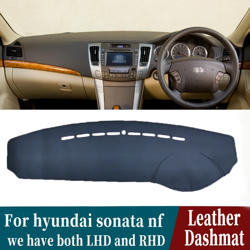 Leather Dashmat Dashboard Cover Pad Dash Mat Carpet Carstyling