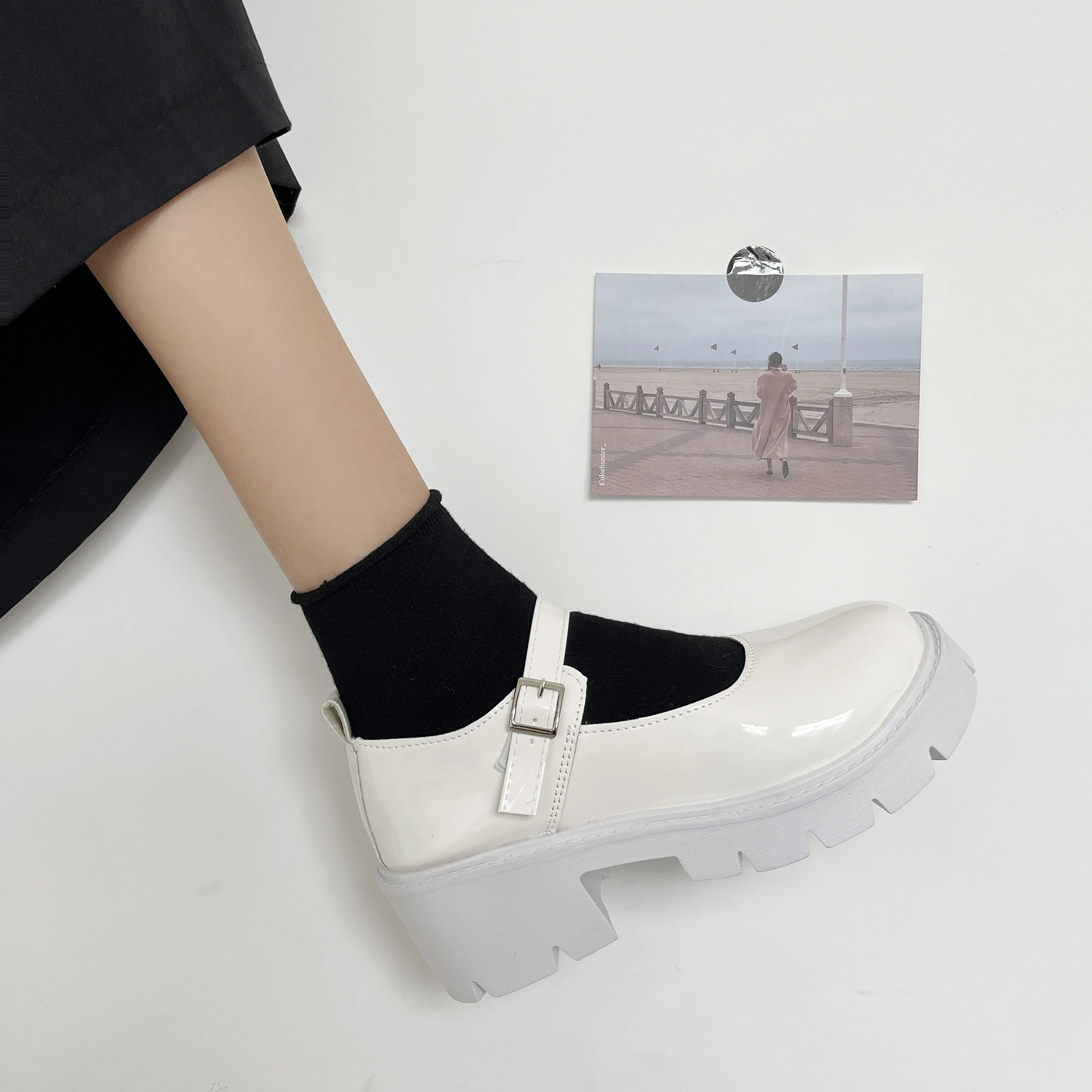 Lolita Shoes Women Japanese Style Vintage Soft Sister Girls High Heels Waterproof Platform College Student Cosplay Costume Shoes