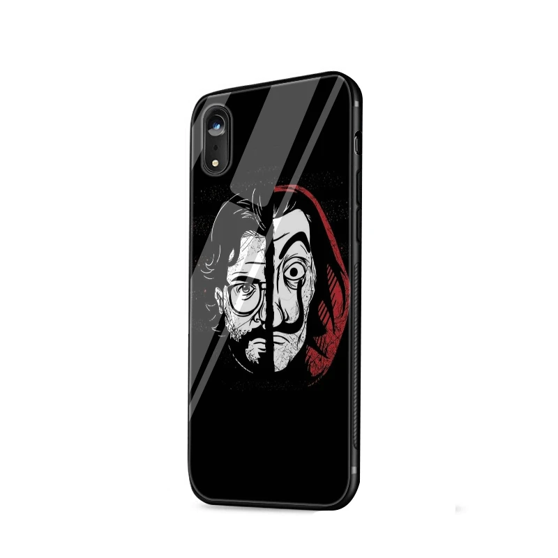 G6 Стеклянный чехол для телефона из ТПУ стекло для Apple iPhone 5 5S SE 6 6S 7 8 Plus XR X XS максимальный чехол ТВ серии деньги Heist дом бумаги - Цвет: G6