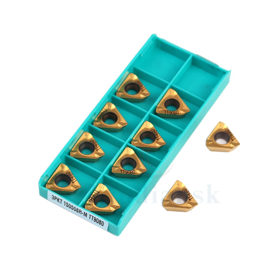 

10PCS 3PKT150508R M TT9080 100% original carbide inserts External Turning Tool CNC metal lathe tool turning insert 3PKT150508R