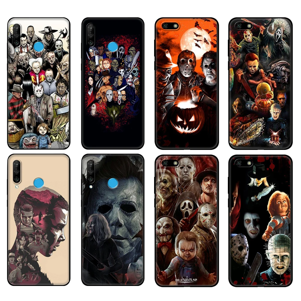 Custodia In Tpu Nero Per Huawei Honor 20 Lite 10 10I 20S 30S 30 Custodia Honor 7A 5.45 7S 7C 5.7 Custodia Cover Film Horror Icon