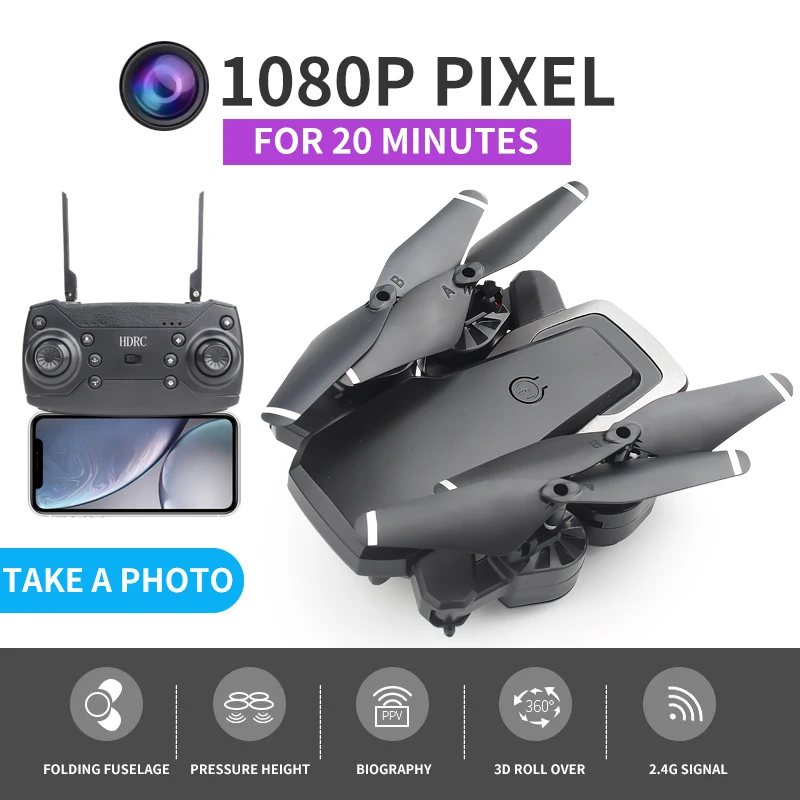 Дроны с камерой Hd 4k 1080p Rc вертолет 6ch Wifi Дрон Профессиональный мини складной Дрон 4k камера Gps Wifi игрушка 4k детские игрушки