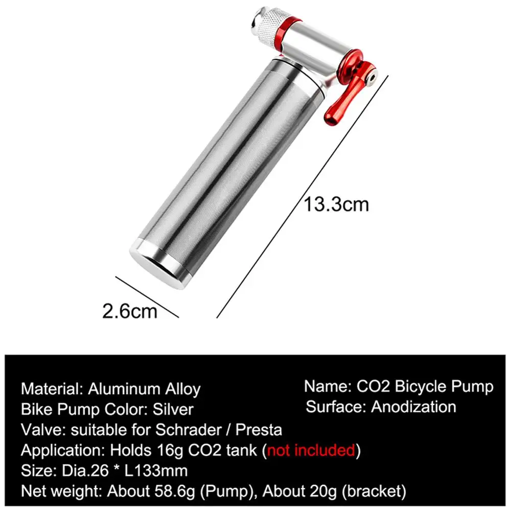 Bicycle Mini Pump CO2 Inflator Insulated Sleeve Air Cycling Bike Bicycle Pump Bike Ball Pump Bike Bicycle Accessories Bicycle Mini Pump CO2 Inflator Insulated Sleeve Air Cycling Bike Bicycle Pump Bike Ball Pump Bike Bicycle Accessories