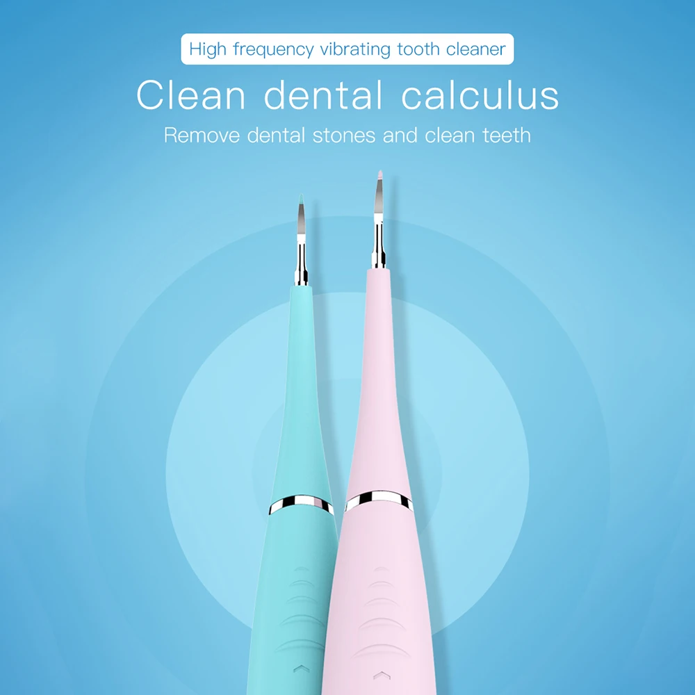 Electric Dental Calculus Remover Portable Tartar Scraper High Frequency Vibration 5 Adjustable Mode Teeth Whitening Oral Hygiene