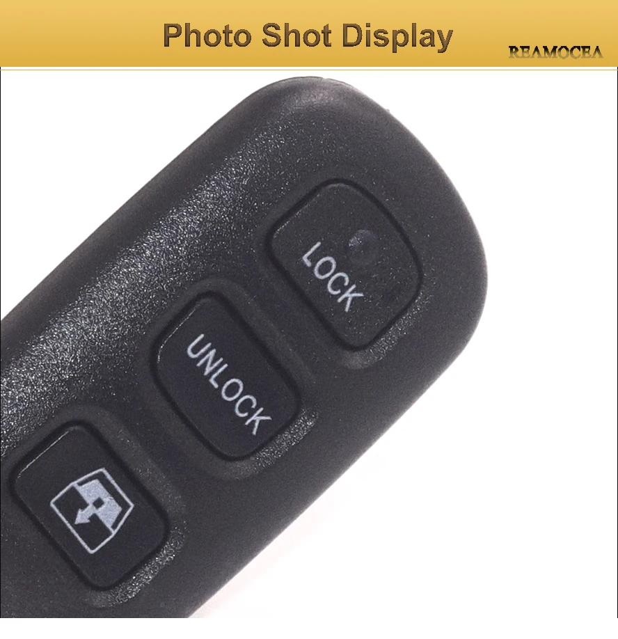 Reamocea 3+1 Button ABS Remote Key Shell Case Fob Keyless Fit For Toyota RAV Cruiser 4Runner Camry Celica Echo Highlander 2009 (5)