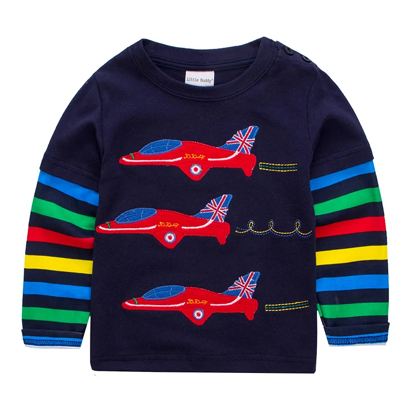 Jumpingbaby/футболка для мальчиков детская одежда футболки с длинными рукавами Camiseta