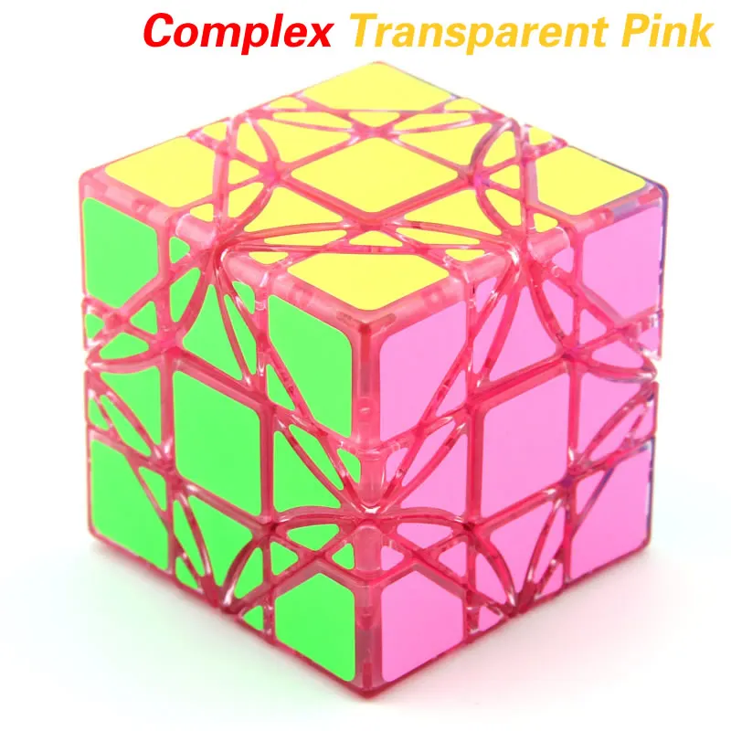 Fangshi F/S Lim Dreidel супер угол поворота 3x3x3 волшебный куб LimCube угол вращения 3x3 перекос скорость Головоломка Развивающие игрушки - Цвет: Transparent Pink