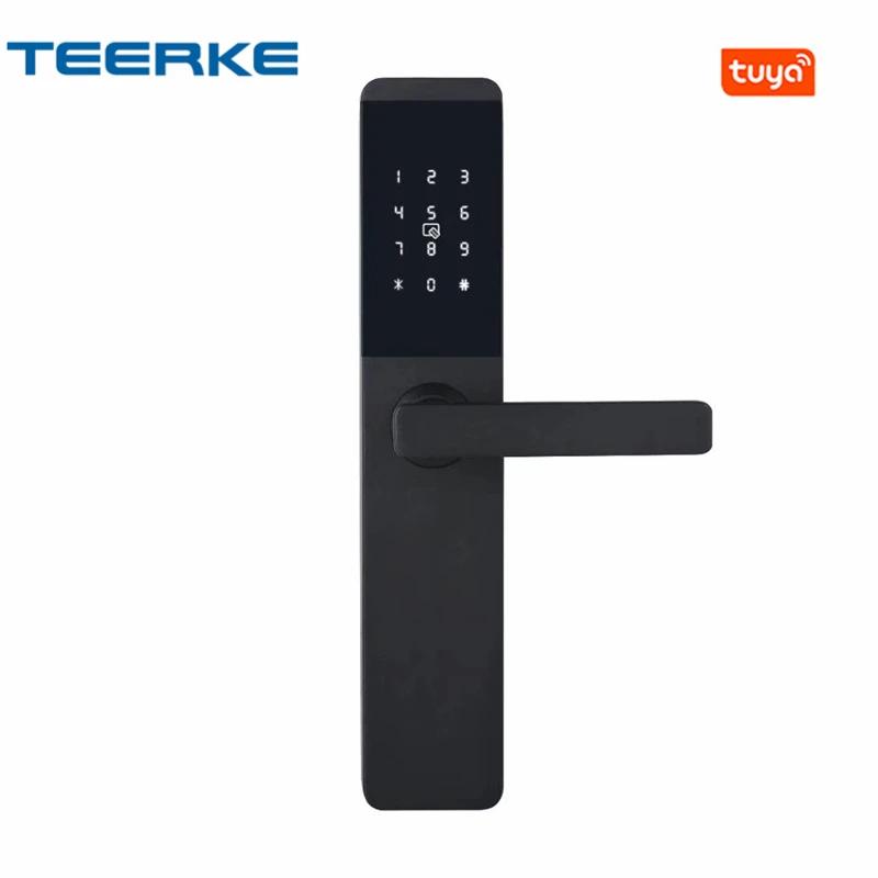 Smart door lock European rfid hotel handle intelligent security wireless electric fingerprint for home | Безопасность и защита