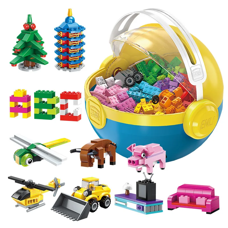 

ENLIGHTEN 2902 Studious Building Blocks Ball Educational Compatible Building Blocks 3-6 a Year of Age Children GIRL'S And BOY'S