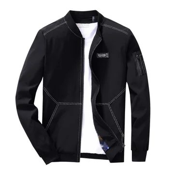 

Autumn Spring 2020 New Men's Bomber Zipper Jacket Male Casual Streetwear Hip Hop Slim Fit Pilot Coat Men Clothing Plus Size 8XL