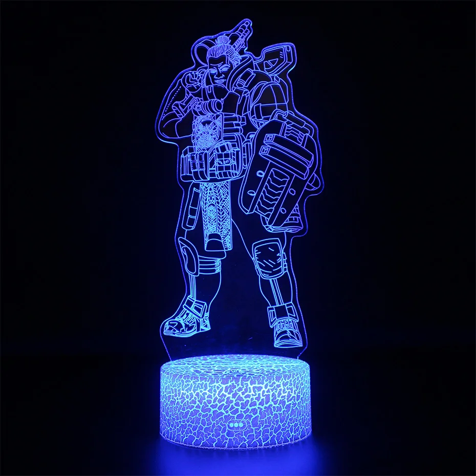 APEX Battle Royale RGB вечерние украшения Настольная 3D проекционная лампа APEX Legends светодиодный светильник игрушка пульт дистанционного управления ночной Светильник