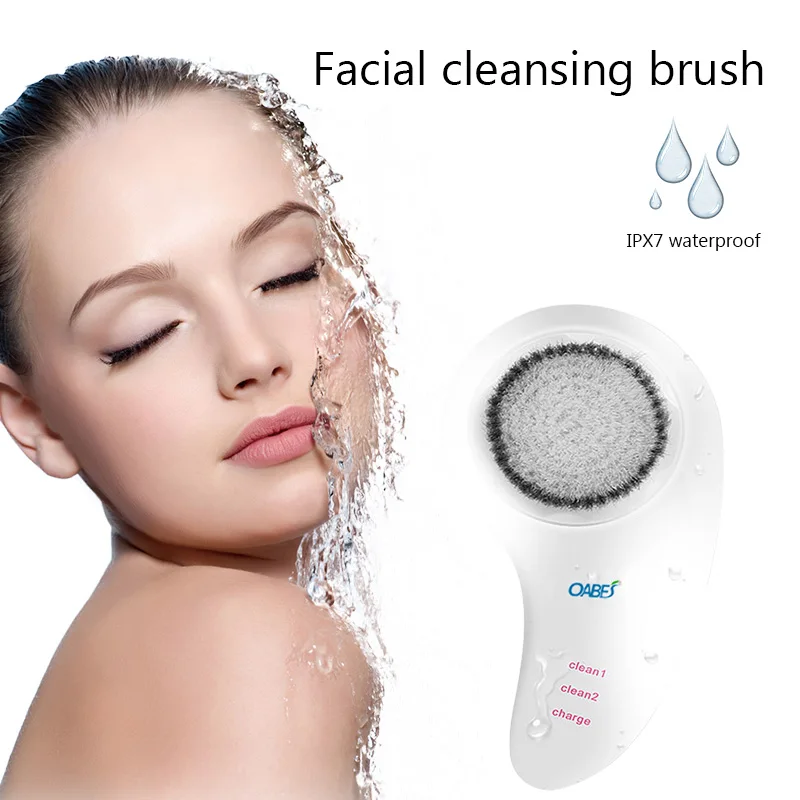 

Multi-function Wireless Face Washing Brush Ultrasonic Vibration Face Scrubber IPX7 Waterproof Facial Cleansing Brush