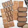 24/48pcs Wooden Labels Sticker Craft Kitchen Bottle Jars Organizer Labels Sticker Packaging Sealing Label Album Adhesive Sticker ► Photo 2/6