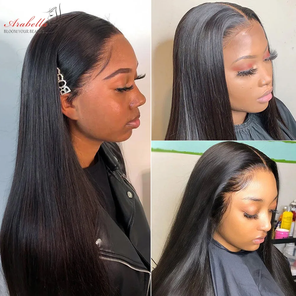 Lace Front Wigs With Baby Hair Arabella Hair Straight Hair 180% Density PrePlucked 13*4 Lace Front Wig