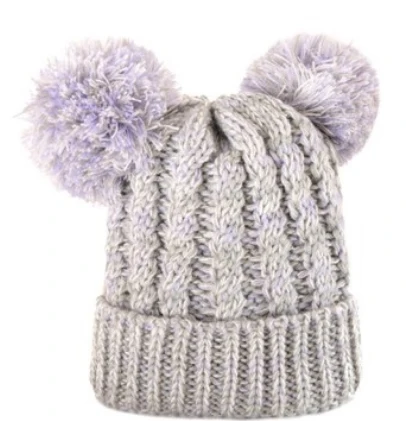 Dropshipping Winter Baby Knitted Hat Baby Boy Girl Infant Newborn Cotton Caps Keep Warm In Baby Thick Caps Winter For 1-8 Years - Цвет: -l