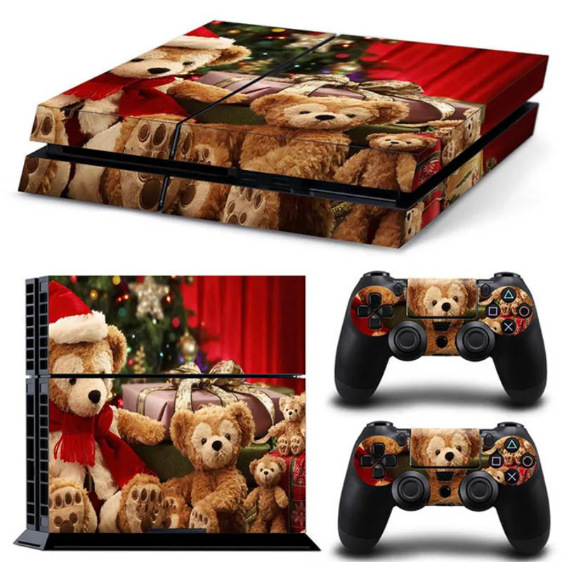 Рождественский дизайн наклейки для PS4 наклейки геймпад джойстик скины чехол для Playstation 4 консоли игровые аксессуары