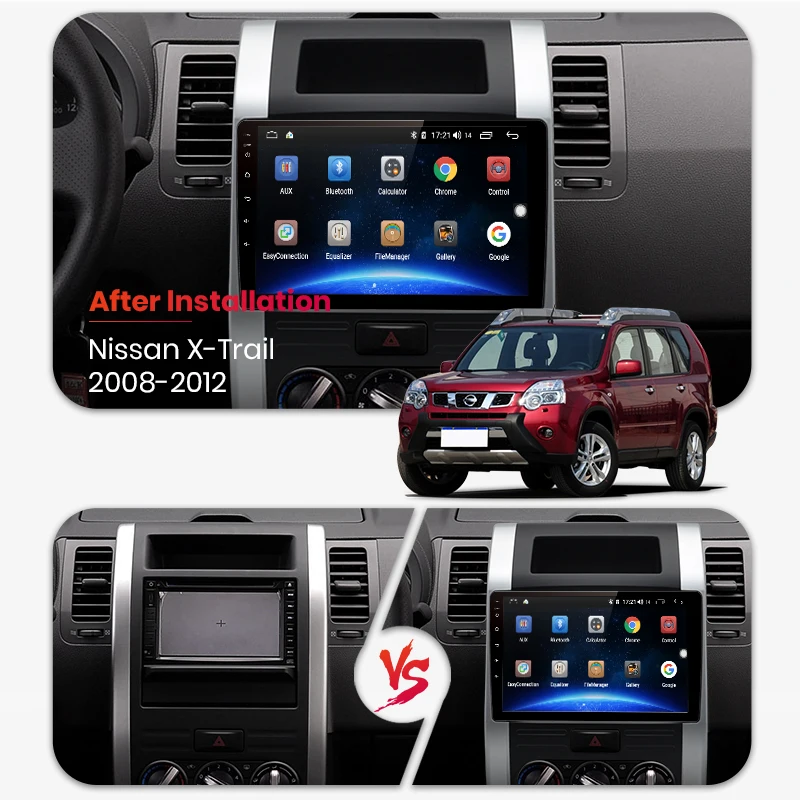AWESAFE PX9 для Nissan X Trail Qashqai 2008 2012 Автомобильный мультимедийный видеоплеер GPS No 2din 2 din