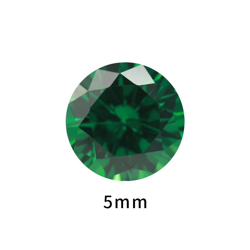 Green-5mm Shipei 925 пробы серебряные ювелирные изделия Сапфир Изумруд Рубин круглые серьги-гвоздики простые серьги-гвоздики для женщин подарок на день рождения - Цвет камня: Green-5mm