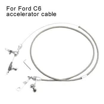 

1 set Flexible Kickdown Cable Braided Transmission Detent Stainless Steel Accessory for Ford C6 Auto Brake System Brake Lines