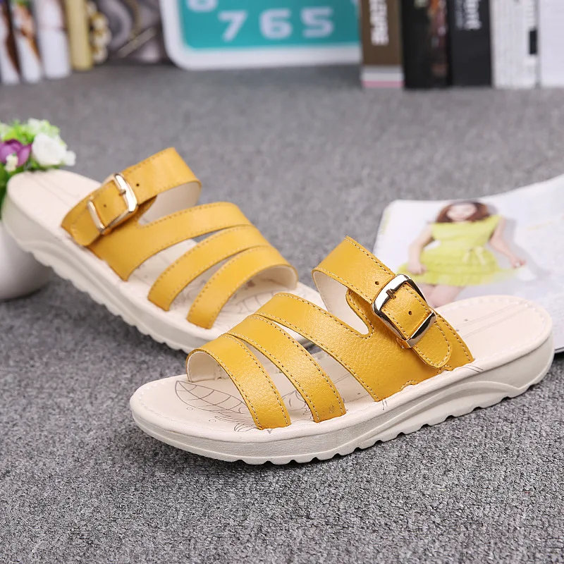 

Summer New Products Women's Sandals Simple Fresh Versatile Wearable Flat Large Size Sandals Rome Sandals