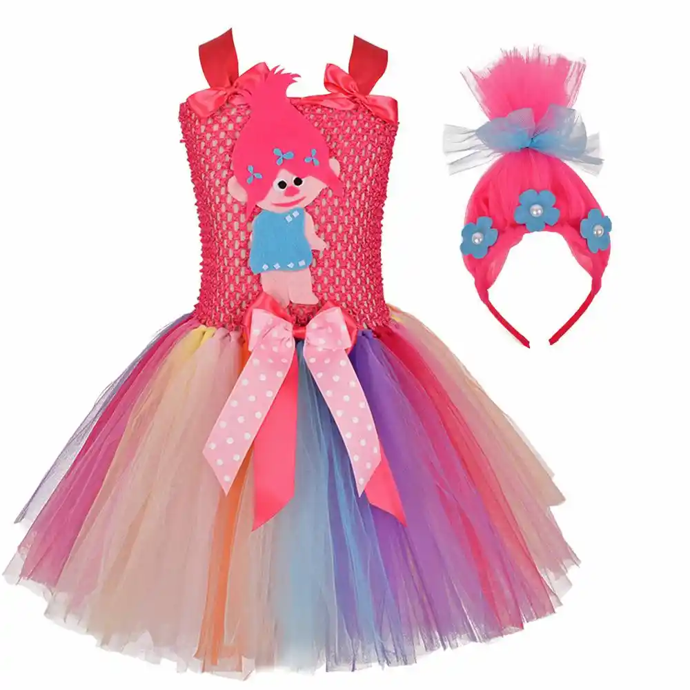 Traje de trolls para ninas Clearance