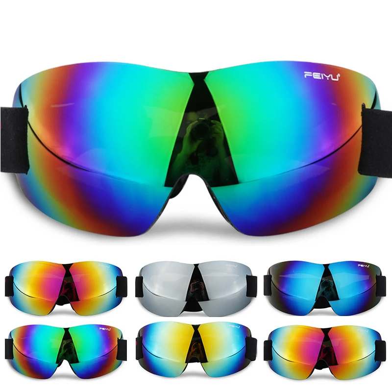 Gafas de esquí antiniebla Unisex, protección UV400, lentes de espejo a prueba de viento, gafas de nieve, patinaje, Snowboard, 2020