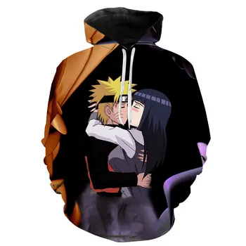 

2020 new 3D Naruto Hoodie men's Sweatshirt fashion Sasuke Hoodie spring Kakashi 3D cartoon leisure Harajuku hip hop boy Pullover