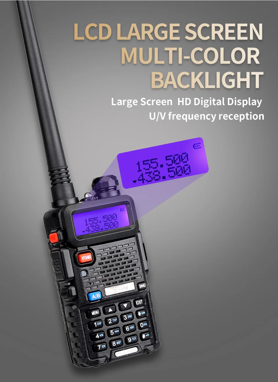 10 шт. RETEVIS RT5R Walkie Talkie VHF UHF двухдиапазонный любительский радиоприемник VOX FM двухсторонний радиоприемник для Baofeng UV-5R UV5R