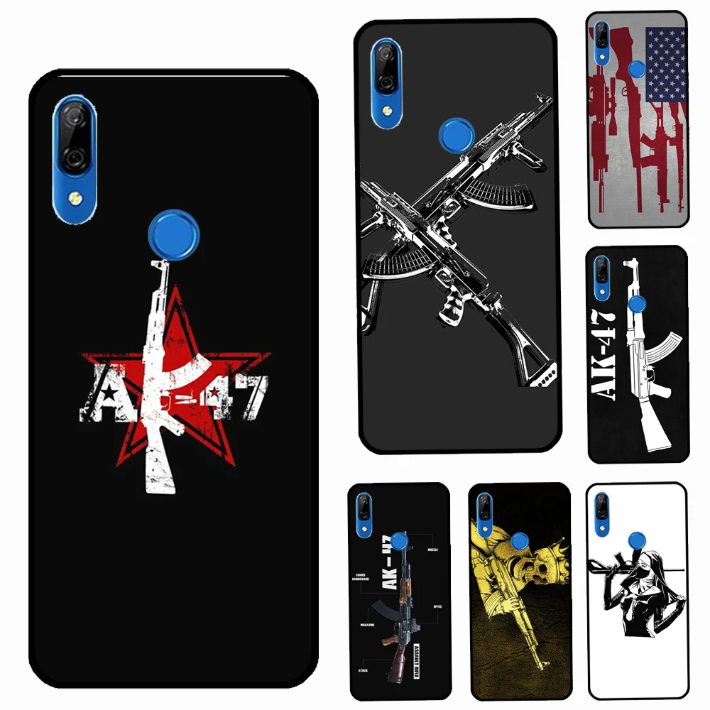 AK47 Gun Case For Huawei Nova 5T P Smart 2019 2021 Mate 20 P20 P30 P40 Lite Honor Pro 8X 9X 10i | Мобильные телефоны и