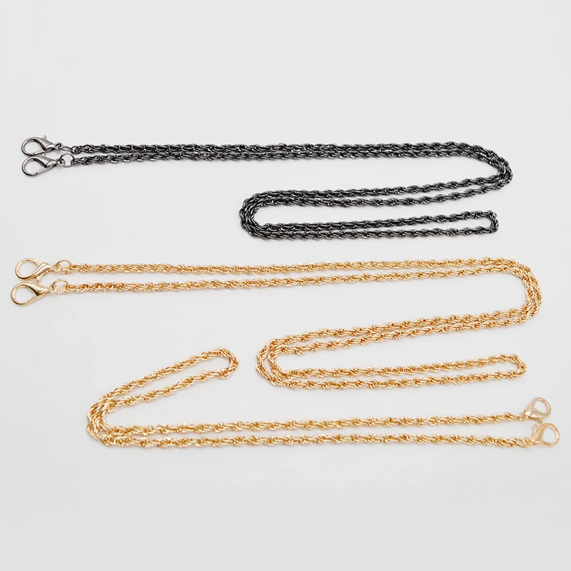 10pcs 60cm Metal Chain Shoulder Bags Twist  Purse Strap Replace Women  Accessories