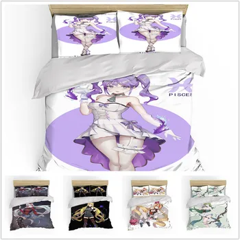 

New Fashion Japan Comic Sexy Girl Home 3D Printed Bedding Set Duvet Cover Bedclothes Bed Linen Comics Bedding Sets Pillowcases