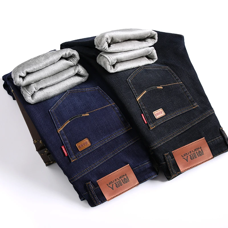 Vomint 2019 Nuevos Vaqueros Rectos De Negocios Para Hombre Tela