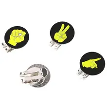 Сплав Магнитная Кепка для гольфа клип металлический мяч для гольфа прицеливания Маркер Козырек для гольфа клип милые клипсы аксессуары для гольфа