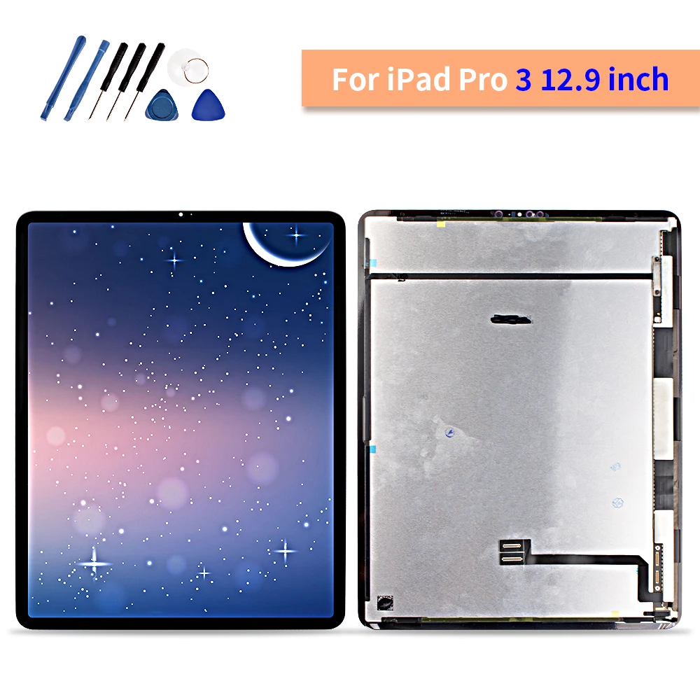 Испытания планшета ЖК-дисплей для iPad Pro 3 12,9 "3rd Gen 2018 A1876 A2014 A1895 A1983 Дисплей Сенсорный экран Панель сборки Замена