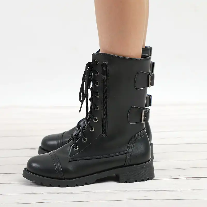 fashion combat boots