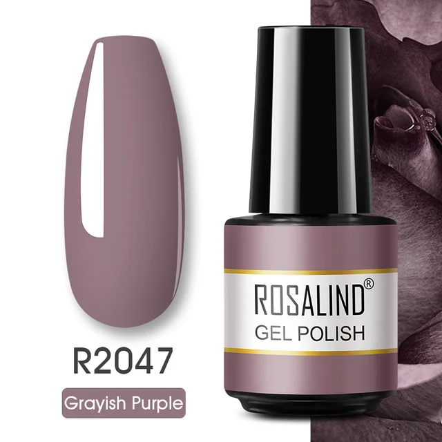 ROSALIND Gel Nail Polish Glitter Gel For Manicure Art Semi Permanent Hybrid Varnish Need UV LED Base Top Coat Nail Polish RAR2047