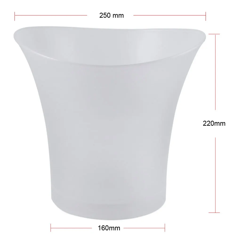 3 Colors Change LED Ice Bucket Champagne Wine Beer Cooler Party KTV Clubs Xmas 5L PICK Bar Luminous LED Ice Bucket Supply ice bucket