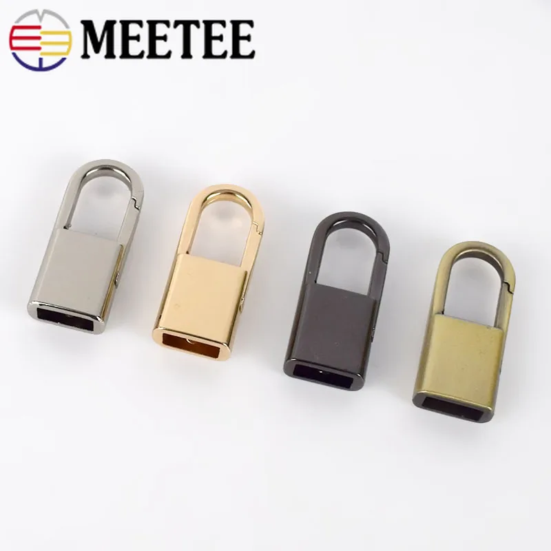 Meetee 5/10 шт. металлическая сумка боковые пряжки с зажимом винтовая цепь ручки