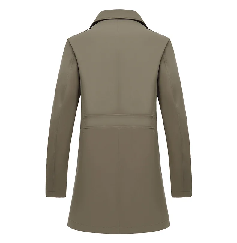 Весенний длинный двубортный плащ хорошего качества Повседневный Blusa Corta Vento Masculino