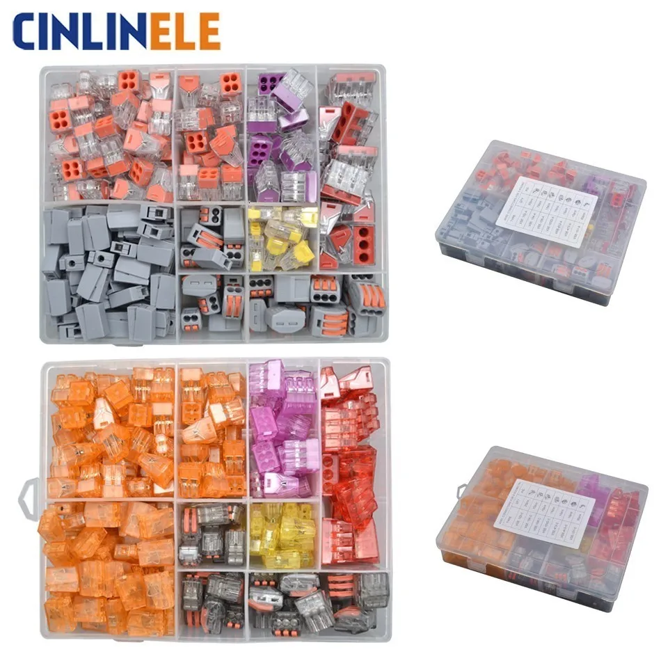 

210 Pieces Connector Set Beautiful Box Models Wire Wiring Conductor Terminals Block 5 Room House Electrician Decoration