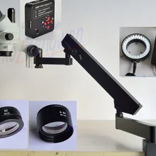 FYSCOPE 3.5X-90X Стерео Зум SIMUL фокусный микроскоп+ артикуляционный Стенд Микроскоп+ 38MPHDMI камера