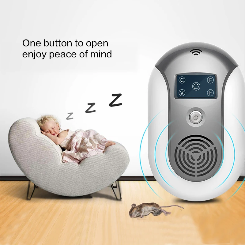 

Ultrasound Mouse Cockroach Repeller Device Insect Rats Spiders Mosquito Killer Pest Control Household Drive Away pest repeller